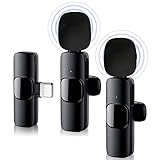 ピンマイク ワイヤレスiPhone/iPad用ピンマイク【２人同時使用可能】 瞬時接続 360°集音 ノイズ軽減 プラグ＆プレイ APP不要 Bluetooth不要 7時間連続使用 超ミニ クリップ式 撮影用 Vlog撮影/動画配信/生放送等に対応