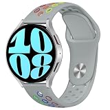 ラグ幅20MM汎用 コンパチブル Samsung Galaxy Watch 7/6/5/4/FE 40mm 44mm/6 Classic 43mm 47mm/5 Pro 45mm/4 Classic 42mm 46mm、コンパチブル amazfit gtr mini/gts4 mini ベルト、スポーツバンド 交換ベルト シリコン製 柔らかい ソフト 通気 多空気穴ベルト