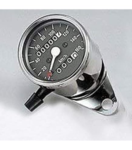 Amazon.co.jp: 48mm スピードメーター 黒 2:1 機械式 : 車＆バイク