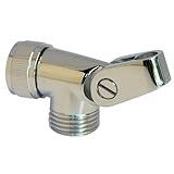 LASCO 08 – 2419個人シャワースイベルコネクタwithホースto hand heldシャワーヘッド、クロームメッキ真鍮