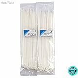 skemidex --- 1000個12 "ナイロンプラスチックZipトリムラップケーブルワイヤループタイセルフロック40 lbsから整理Loose固定ロープケーブルを、Tying Down Tarp