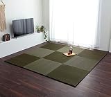琉球畳 70 置き畳 9枚セット ユニット畳 縁なし 美畳 グリーン 約70×70cm 9P 半畳 正方形 い草 イ草 いぐさ 畳 たたみ マット フローリング tatami mat ジョイントマット プレイマット フロアマット 滑り止め #8635940