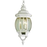 Trans Globe Lighting 4066 WH 3-Light Hanging Lantern, White [並行輸入品]
