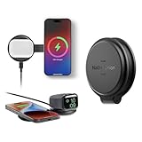 Native Union（ネイティブユニオン）Voyage 2-in-1 マグネティックワイヤレスチャージャ – 折りたたみ式旅行充電ステーション iPhone 16、AirPods、Apple Watchおよび複数のデバイス用 – Qi2認証＆最大15WまでMagSafe対応 (ブラック)