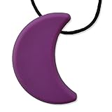 Moon Teething Necklace by Zen Rocks - a Stylish New Twist to Teething - Amethyst by Zen Rocks