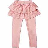 (ハニーブロッサム) HONEY BLOSSOM ベビー ＆ ガールズ ボトムス 【 らくちん 可愛い 2段 フリル スカッツ 】 ふんわり スカート 付き レギンス 通園 通学 女の子 パンツ m0