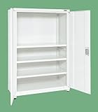 保管システム収納庫 鍵付き パンチングパネルなし 幅1200×奥行640×高さ1800mm 耐荷重250kg/段 SKE-PNH1263W