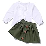 KAKAKI SKIRT ベビー・ガールズ カラー: グリーン