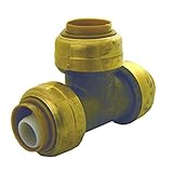 LASCO magna-grip鉛フリー真鍮push-fit継手カップリング 1-Inch X 1-Inch X 3/4-Inch 19-8074 1
