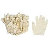 uxcell 作業手袋 ワーカー グローブ ベージュ 保護 安全用品 使い捨て 静電気防止 ESD ラテックス手袋 50双