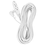 Aurum Cables 30 Feet 3 Outlet Extension Cord 16AWG Indoor/Outdoor Use White - UL Listed [並行輸入品]