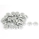 uxcell 六角ナット DIN934 M8 メタル 機械ねじ 六角形 40個入り