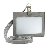 Dockii IDカードホルダー 横型 IDカードケース 社員証ケース レディース ネックストラップ カードケース 首掛け 両面用 ネームホ