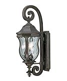 Savoy House Lighting KP-5-300-40 Monticello Collection 3-Light Outdoor Wall Mount Lantern, Walnut Pa