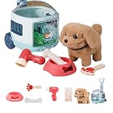 Apaeofl子供用犬のおもちゃ、吠える犬のおもちゃ | 多機能子犬ぬいぐるみ電子インタラクティブペット犬 | 面白いぬいぐるみ ぬいぐるみ 子供用ぬいぐるみ (子犬)