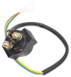 cmy select セル リレー スターター 12V モーター 汎用 バイク パーツ セルモーター (カプラー, 42cm)