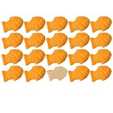 NOELAMOUR たい焼き 食品サンプル ミニ 鯛焼き 小さい 模型 可愛い たいやき リアル 食品模型 ディスプレイ 展示 置物 (20個)