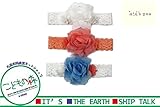 【子供服】 kids zoo (キッズズー) お花付きレースヘアバンド（ヘッドドレス） W43803