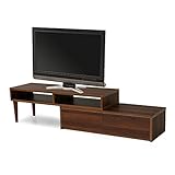 テレビ台 テレビボード TV台 TVボード AVボード 伸縮テレビ台 198cm 木脚タイプ ウォルナット