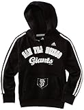 サンフランシスコジャイアンツMLBガールズサイズ7 – 16 3ストライプラインストーンプルオーバーパーカー( Girls XLサイズ16 )