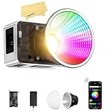Zhiyun X60 RGB 60W ビデオライト,Bluetooth アプリコントロール、2700-6500K スタジオビデオ、YouTube、YouTube、Vlog 用