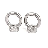 Hommy リフトナット　ナット　リング　シルバートーン　丸い　M6スレッド直径 304ステンレス製