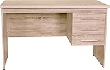 北欧モダンテイスト　ウッドデスク　120cm幅x50cm奥行き　ワークデスク　ソノマオーク（ナチュラル）