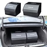 YOFAMO PRIUS 専用 車 トランク 収納ボックス プリウス 60系 50系 40系 30系 20系 プリウスα シリーズ カスタム 内装パーツ 車用 トランクオーガナイザー 折り畳み 大容量 蓋付き 防水防汚 ツールボックス カー用品 アクセサリー おしゃれ カーボン調(1大+1小，2個)