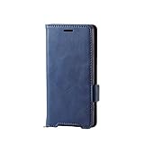 エレコム Xperia XZ2 Compact ケース SO-05K 手帳型 ソフトレザーマグネットフラップ 耐衝撃TPU素材採用 ネイビー PD-XZ2CPLFYNV