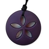 Sand Dollar Teething Necklace by Zen Rocks - a Stylish New Twist to Teething - Garnet by Zen Rocks