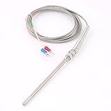 uxcell Kタイプ 温度測定用 熱電対センサー 温度コントローラ 0-400C 1.8M