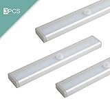 XDiscount 運動センサーライト　モーションセンサーライト　運動探知　10 　ワイヤレス　イエロー　3個入り