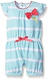Petit Lem Baby Girls' Romper-Stripe EL Stripe 9 Months [並行輸入品]