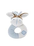 MousehouseギフトキュートブルーDonkey Stuffed Animal Plush Rattleリングギフトfor Baby Boy