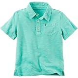 カーターズ Carter's/ ガーメントダイドスラブジャージポロ ターコイズ トップス半袖シャツ 6ヶ月【並行輸入】