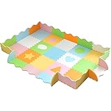 ottostyle.jp パズルジョイントマット 30×30cm 15枚セット 【ジオメトリー】 ラグ カーペット 防音 キズ防止 断熱効果 衝撃吸収 抗菌 プレイスペース 託児所 子供部屋 赤ちゃん