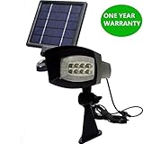 Dazzling Detachable 300LM Outdoor Solar Led Spotlight/ 3000 mAh Superb High End Battery Performance/