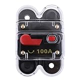 IPOTCH 高品質　保護　車　サーキット　ブレーカ　ヒューズ　ブロック　配信ホルダー　自動リセット　全3選択し - 100A