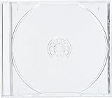 BD DVD CD ジュエルケース10mm 1枚収納 プラケース ジャケット収納可 (透明 25枚)