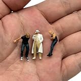 1/64スケール Figure クラシック Brian モデル Toretto モデルとUncle Kamata モデル 絶妙な3フィギュア 精巧な樹脂製ミニチュアジオラマ（ミニカーモデルは含まれていません）