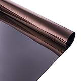 Trend Marche 窓ガラス用フィルム 目隠しシート マジックミラー ガラスフィルム UVカット 【水だけで貼れる】 (75cm x 200cm, ブロンズ)