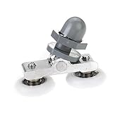 Pixnor 19 mm直径交換用ダブルWheeledシャワー部屋ガラススライドドアプーリーローラーランナーホイール 174557QUP215005