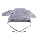 Domybest ベビー帽子 綿帽子 新生児 ハット 男の子 女の子 3色 ウサギの形 防寒対策 防風 快適 柔らかく お祝いギフト 幼稚園 七五三 誕生日 記念日