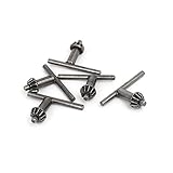 uxcell チャックキー T形 スパナドリル 5mmパイロット径 11ティース グレー 5個入り