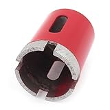 uxcell　コアビット マーブルホールソー　メタル製ダイヤモンド粒子製レッド　40mm直径83mm長さ　ウェットドライカット