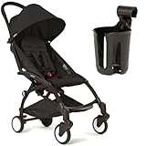 BabyZen - YOYO 6 Months Stroller with Cup Holder - Black with Black by Baby Zen