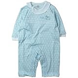 《H29年春物》(日本製) Pample Mousse(パンプルムース) 水玉接結木馬刺繡襟付きカバーオール 60cm /SA NO.DP-71506