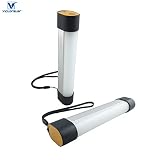 VICTORSTAR @ ソーラーLED充電式キャンプライト / マグネットベース付き - 2W 長さ155mm / 3照明モードとSOSフラッシュ照明 / ソーラーチューブライト / ソーラーテーブ