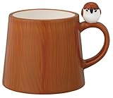 デコレコーポレーション ニホンノコトリ 切り株マグ スズメ サイズ：約W8.6 D11 H8.8 MG-47015