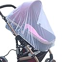 lifepower 赤ちゃんを守る ベビーカー蚊帳 虫よけ 蚊よけ ベビーカー虫除け 折畳 持ち運び便利 害虫侵入防止 日差しや強風にも安心 アウトドアにお勧め (ホワイト)